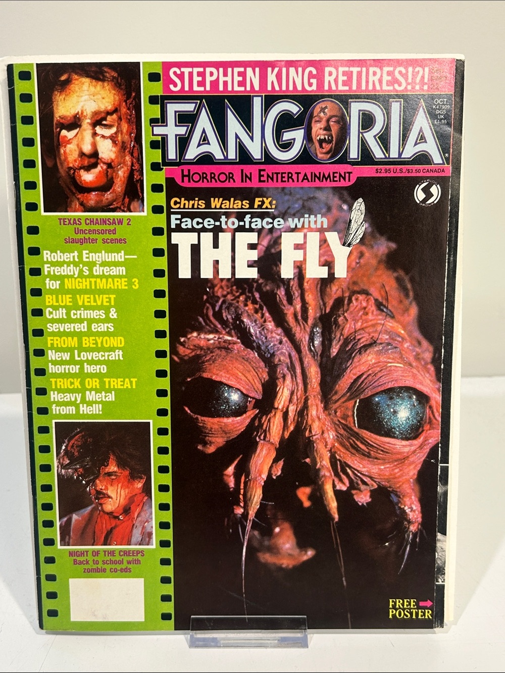 Fangoria #58 [Oct ‘86] The Fly cover [Vintage 80s/90s Horror Magazine]